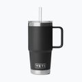 Termosas YETI Rambler Straw 739 ml black
