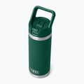 Termo gertuvė YETI Rambler C Straw 532 ml black forest green 4