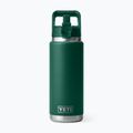 Termo gertuvė YETI Rambler Straw 769 ml black forest green 3