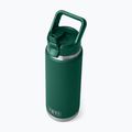 Termo gertuvė YETI Rambler Straw 769 ml black forest green 5