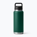 Termo gertuvė YETI Rambler Chug 1064 ml black forest green 2