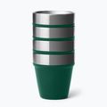 Turistinės taurės YETI Shot 48 ml 4 pcs. black forest green 3
