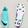 Vaikiški futbolo bateliai Nike Jr Mercurial Superfly 9 Club FG/MG hyper turquoise/black/ white/fuchsia dream 8