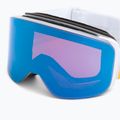 Red Bull SPECT Magnetron Slick slidinėjimo akiniai blizgantys sidabriniai/balti/raudoni mėlyni veidrodiniai/šviesiai mėlyni sniego 004 5