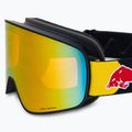 Red Bull SPECT Rush matiniai juodi/juodi/oranžiniai raudoni veidrodiniai/raudoni sniego 013 slidinėjimo akiniai 5