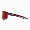 Akiniai nuo saulės Red Bull SPECT Dakota matt blue-burgundy pattern/smoke red-purple mirror 4