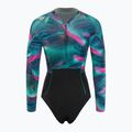Moteriškos plaukimo putos ION Amaze Hot Shorty 1.5 Front Zip tropical palm glitch 2