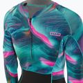 Moteriškos plaukimo putos ION Amaze Hot Shorty 1.5 Front Zip tropical palm glitch 4