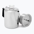 Turistinis kavos virimo aparatas GSI Outdoors Glacier Stainless 3 Cup Perc W/Silicone Handle polished