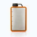 GSI Outdoors Boulder Flask sidabrinės ir oranžinės spalvos 79347 kelioninis spirito butelis
