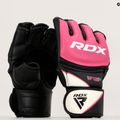 RDX naujo modelio graplingo pirštinės rožinės spalvos GGRF-12P 11