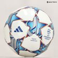 Futbolo kamuolys adidas UCL Junior 290 League 23/24 white/silver metallic/bright cyan dydis 4 5