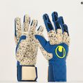 Uhlsport Hyperact Supergrip+ Reflex mėlynos vartininko pirštinės 101123001 7