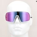 Akiniai nuo saulės GOG Okeanos matt white/black/polychromatic purple-green 7