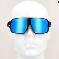 Akiniai nuo saulės GOG Kronos matt black/polychromatic white-blue 10