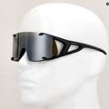 Akiniai nuo saulės Alpina Hawkeye Q-Lite black matt/silver mirror 8