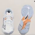 Moteriški tinklinio batai Mizuno Wave Lightning Z8 white/navy peony/peach parfait 9