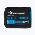 Sea to Summit šilkinis/medvilninis kelioninis įdėklas Navy blue ASLKCTNSTDNB