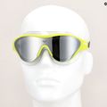 Plaukimo kaukė arena The One Mask Mirror silver/soft green/black 7
