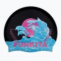 Funkita Silikoninė plaukimo kepurė juoda kepurė FS997155800