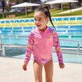 Marškinėliai ilgomis rankovėmis + vaikiškos plaukimo kelnaitės Funkita Zippy Rashie & Brief learner lane 10