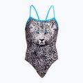 Moteriškas plaukimo vientisas kostiumas Funkita Single Strap One Piece white walker