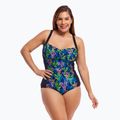 Moteriškas vientisas plaukimo kostiumas Funkita Ruched One Piece midnight meadow 4