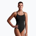 Moteriškas vientisas plaukimo kostiumas Funkita Diamond Back One Piece still black