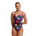 Moteriškas vientisas maudymosi kostiumėlis Funkita Diamond Back One Piece bed of roses 2