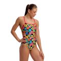 Vaikiškas vientisas maudymosi kostiumėlis Funkita Single Strap One Piece berry good 2