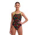 Vaikiškas vientisas maudymosi kostiumėlis Funkita Diamond Back One Piece pawsome 2
