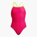 Vaikiškas vientisas maudymosi kostiumėlis Funkita Strapped In One Piece pink proton