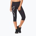 Moteriškos treniruočių tamprės 2XU Core Compression 3/4 black/silver