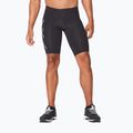 2XU Core Compression treniruočių šortai vyrams, juodi/sidabriniai