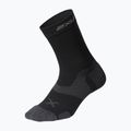 2XU Vectr Cushion Crew juodos/titano spalvos bėgimo kojinės