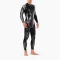 Vyriškas 2XU Propel PRO juodas/sidabrinis triatlono hidrokostiumas 2