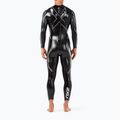 Vyriškas 2XU Propel PRO juodas/sidabrinis triatlono hidrokostiumas 3