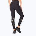 Moteriškos treniruočių kelnės 2XU Force Mid-Rise Compression black/gold 4