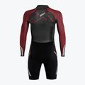 Vyriškas triatlono hidrokostiumas 2XU Swimrun PRO black/flame scarlet 3