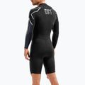 Vyriškas 2XU Swimrun 1 triatlono hidrokostiumas juodas/mėlynas su banglenčių raštu 8
