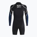 Vyriškas 2XU Swimrun 1 triatlono hidrokostiumas juodas/mėlynas su banglenčių raštu 3