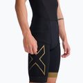Vyriškas triatlono kostiumas 2XU Light Speed Front Zip black/gold 3