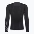 Vyriška 2XU Core Compression juoda/sidabrinė treniruočių ilgomis rankovėmis apranga 5