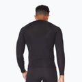 Vyriška 2XU Core Compression juoda/sidabrinė treniruočių ilgomis rankovėmis apranga 2