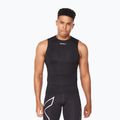 Vyriškas treniruočių marškinėlis 2XU Core Compression Sleeveless black/silver