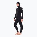 Moteriškas plaukimo hidrokostiumas Rip Curl Dawn Patrol 5/4mm Chest Zip Hooded black