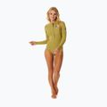 Moteriškas plaukimo hidrokostiumas Rip Curl G-Bomb 1 mm 2.0 LS Spring Front Zip khaki 2