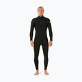Vyriškas plaukimo hidrokostiumas Rip Curl Dawn Patrol 3/2 mm Chest Zip black
