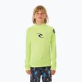 Vaikiški plaukimo marškinėliai ilgomis rankovėmis Rip Curl Brand Wave UPF Rash Vest lime