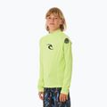 Vaikiški plaukimo marškinėliai ilgomis rankovėmis Rip Curl Brand Wave UPF Rash Vest lime 4